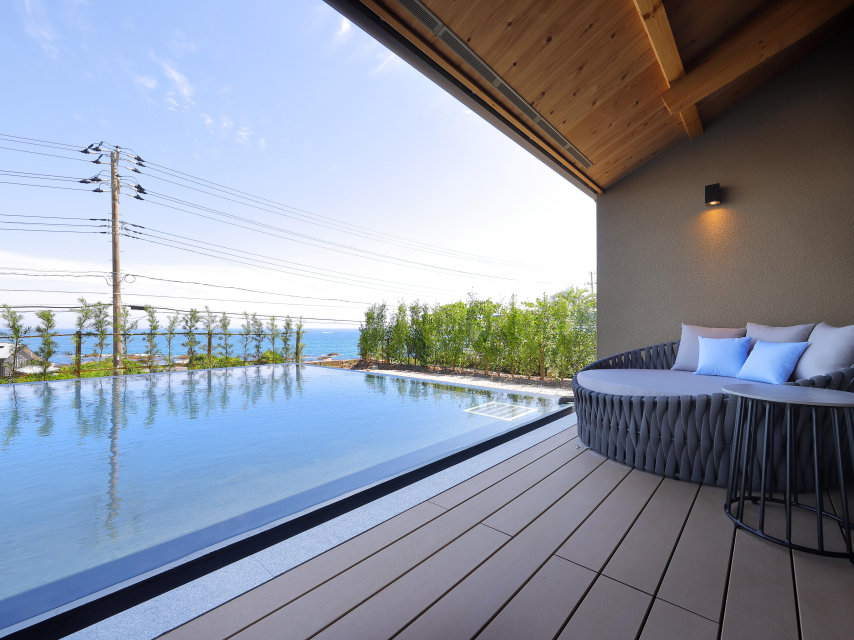 客室テラス一例