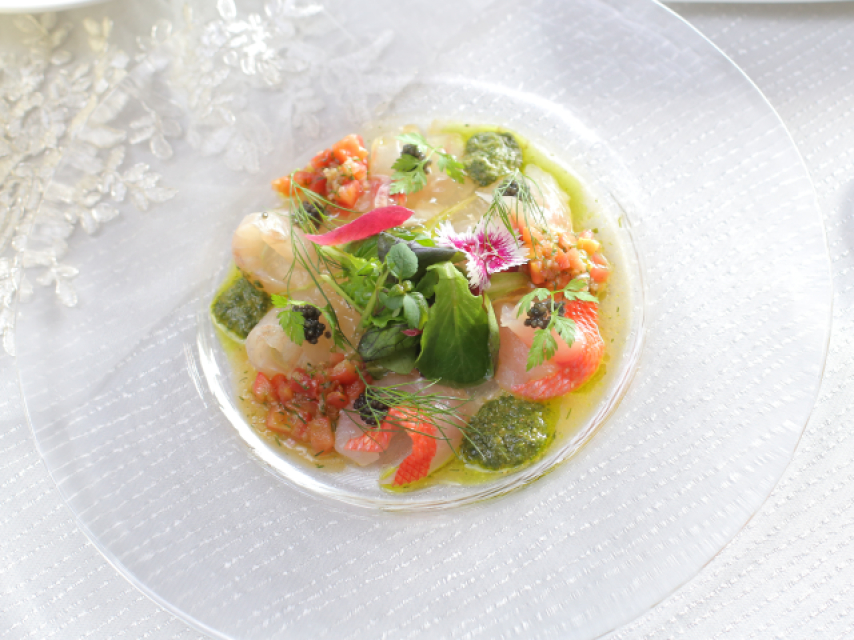 相模湾早川漁港より　鮮魚のカルパッチョ