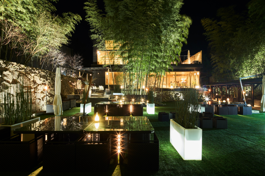 秘境　白川源泉　山荘　竹ふえ