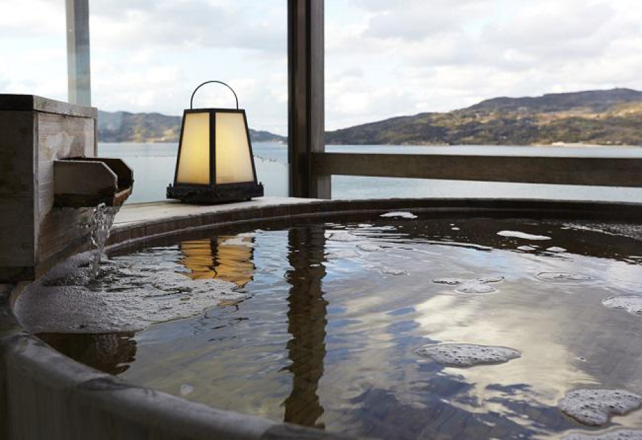 露天風呂付客室からの眺め