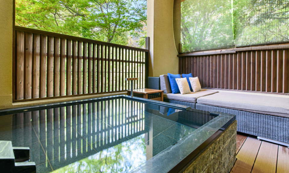 客室温泉露天風呂