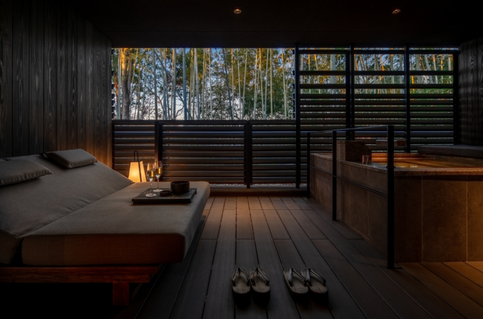 客室温泉露天風呂