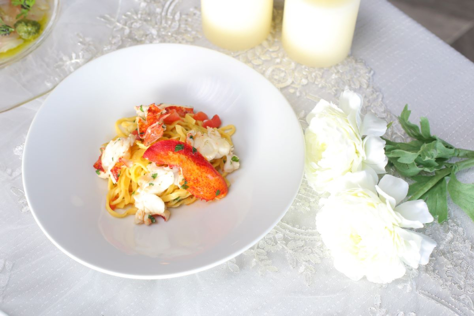オマール海老のパスタ